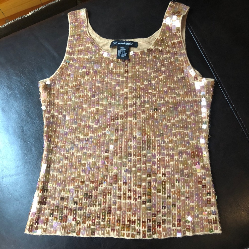 Sequin top 😍 So pretty but will never fit again!